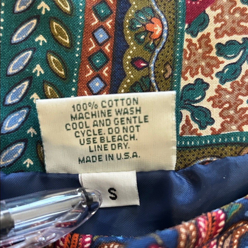 Vera Bradley Patterned Quilted Paisley Fabric coat - Picture 3 of 7